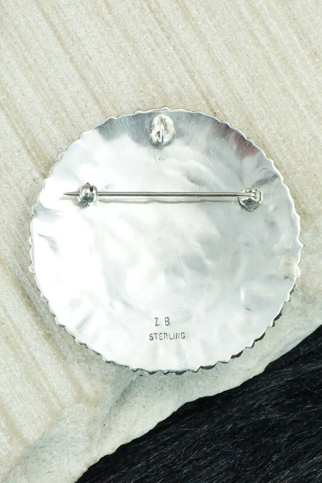 Turquoise and Sterling Silver Pendant - Zeita Begay
