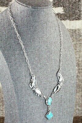 Turquoise & Sterling Silver Necklace - Sarah Yazzie