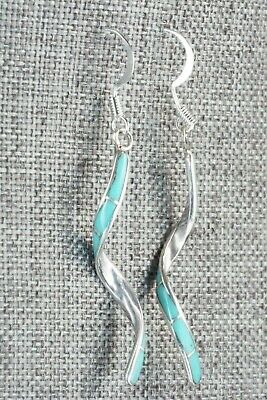 Turquoise & Sterling Silver Earrings - Ira Johnson