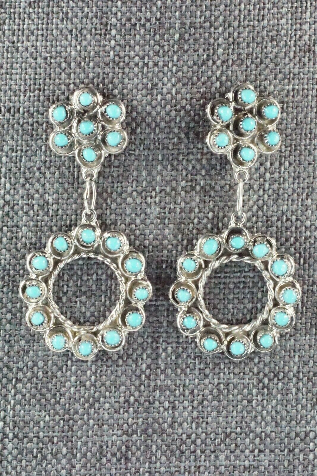 Turquoise & Sterling Silver Earrings - Waylon Johnson