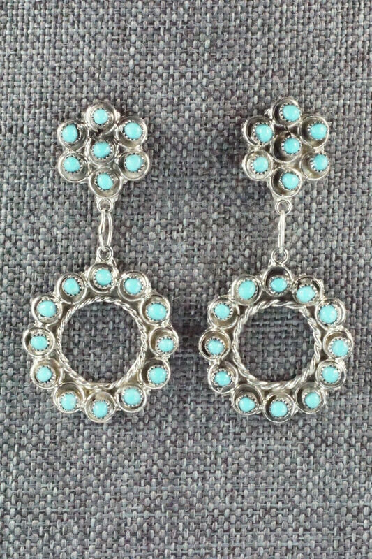 Turquoise & Sterling Silver Earrings - Waylon Johnson