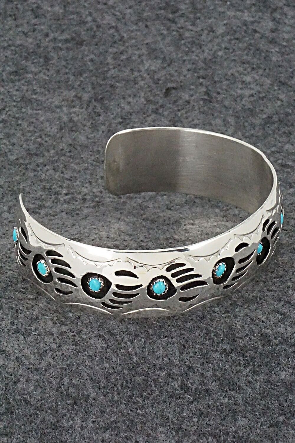 Turquoise & Sterling Silver Bracelet - Pearlene Spencer