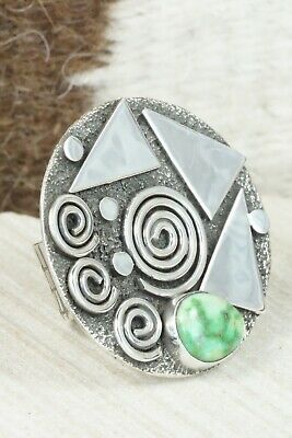 Turquoise & Sterling Silver Ring - Alex Sanchez - Size 5.5
