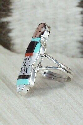 Corn Maiden & Sterling Silver Ring - Joyce Waseta - Size 9.5 - High Lonesome Trading