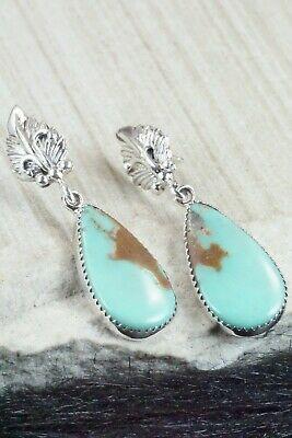 Turquoise & Sterling Silver Earrings - Annie Spencer - High Lonesome Trading