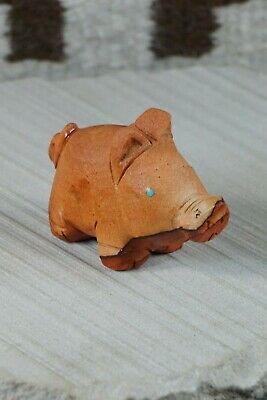 Pig Zuni Fetish Carving - Louise Ponchuella - High Lonesome Trading