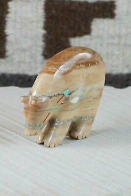 Bear Zuni Fetish Carving - Andres Quandelacy - High Lonesome Trading