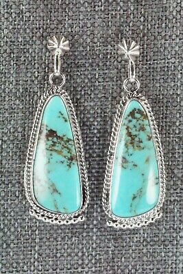 Turquoise & Sterling Silver Earrings - Verley Betone