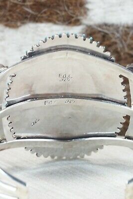Zuni Turquoise & Sterling Silver Bracelet - Edmund Cooeyate