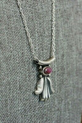 Navajo Spiny Oyster & Sterling Silver Necklace - Sharon McCarthy