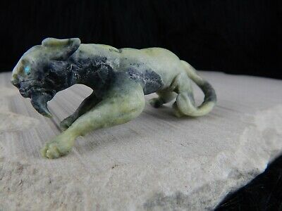Mountain Lion Zuni Fetish - Dan Quam - Zuni Mtn. Lion Carving - Native American - High Lonesome Trading