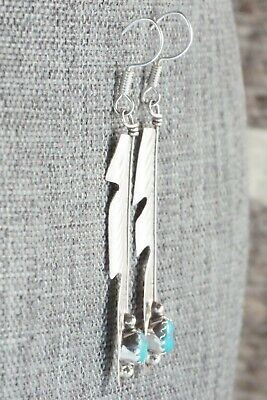 Turquoise & Sterling Silver Earrings - Johnny Johnson