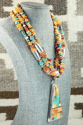 Spiny Oyster & Sterling Silver Necklace - Daniel Coriz