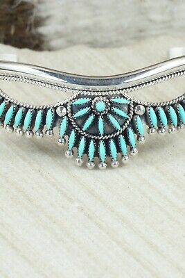 Turquoise & Sterling Silver Bracelet - Stewart Nakatewa