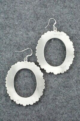 Spiny Oyster & Sterling Silver Earrings - Eula Wylie
