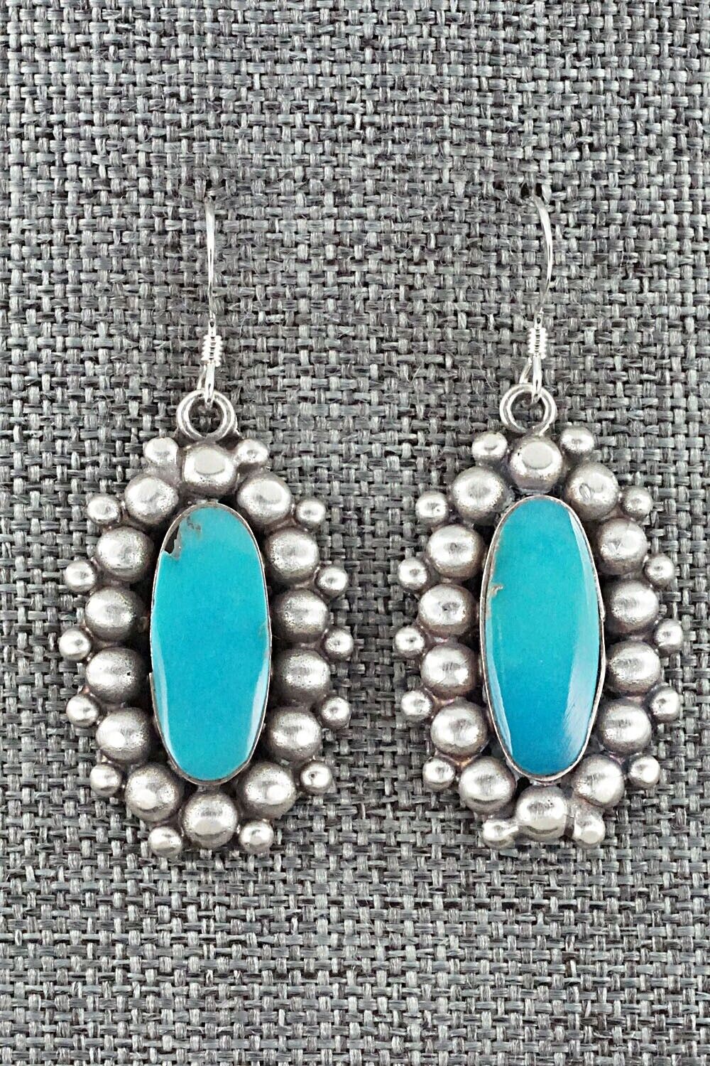 Turquoise & Sterling Silver Earrings - Freida Martinez