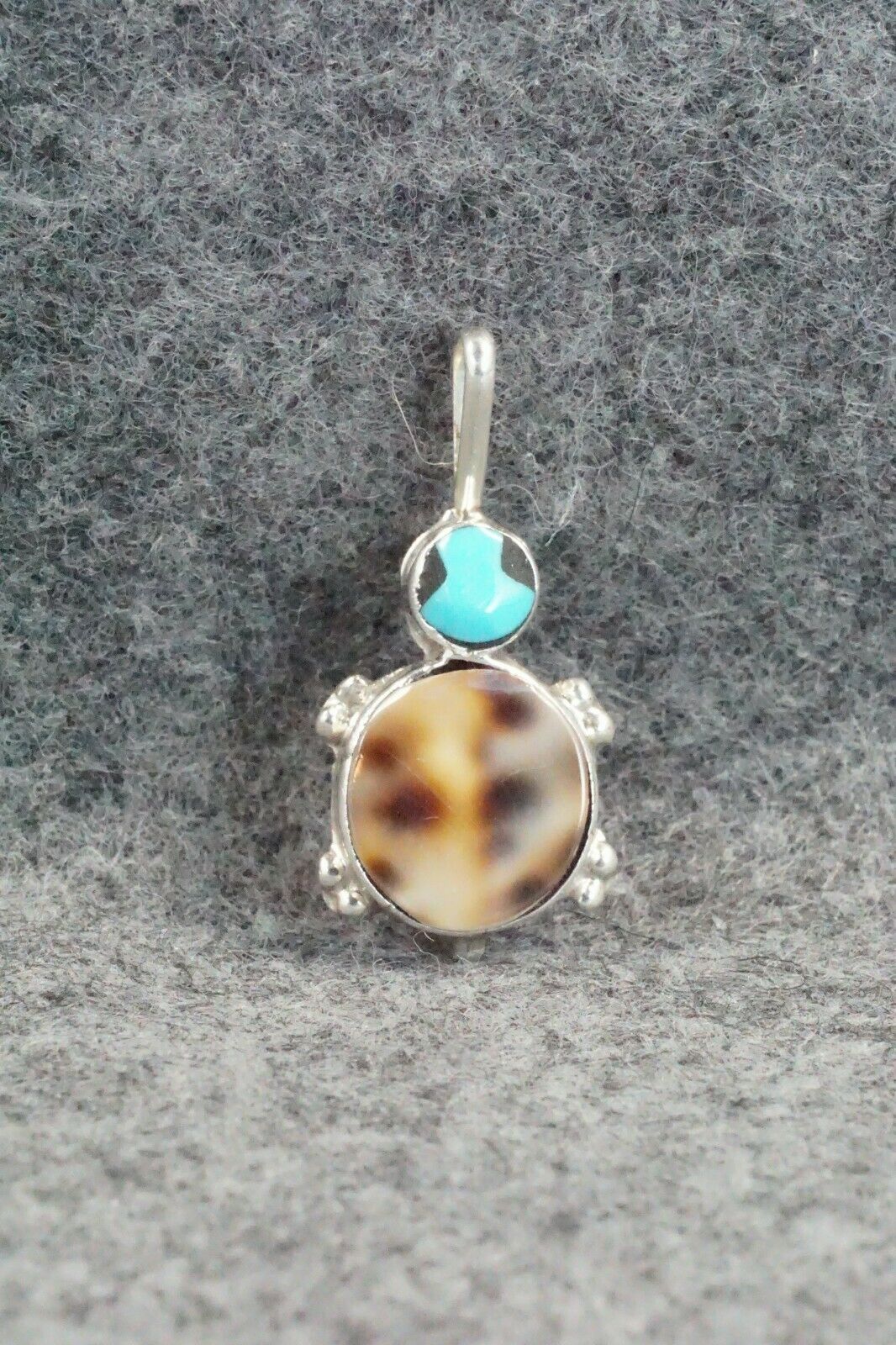 Turquoise & Sterling Silver Pendant - Kathryn Qualo