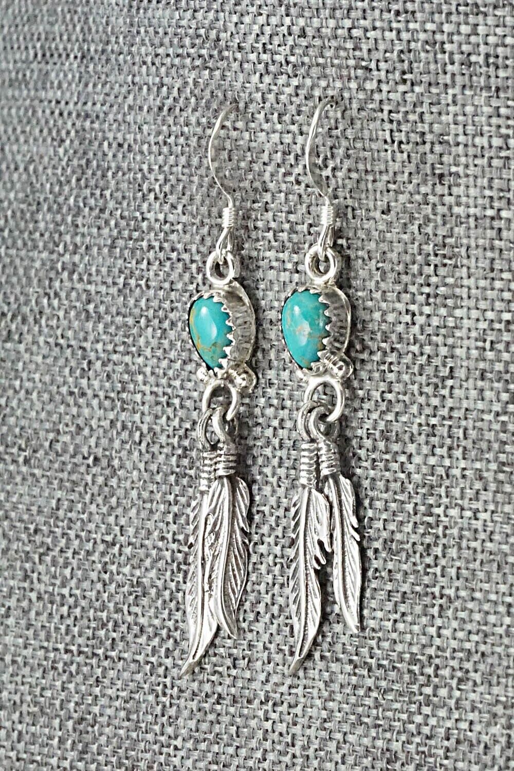 Turquoise & Sterling Silver Earrings - Emery Spencer