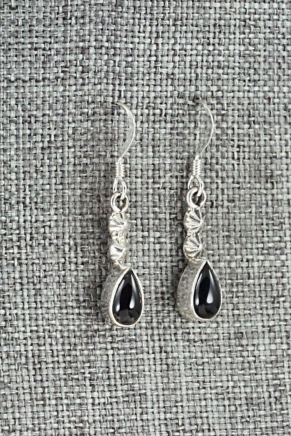 Onyx & Sterling Silver Earrings - Verley Betone