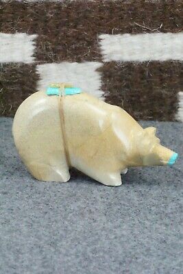 Bear Zuni Fetish Carving - Enrike Leekya