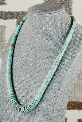 Turquoise & Sterling Silver Necklace - Lupe Lovato