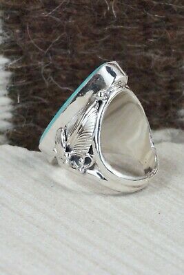 Turquoise & Sterling Silver Ring - Darrell Morgan - Size 6