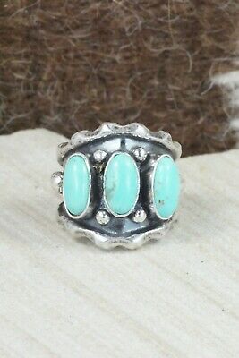 Turquoise & Sterling Silver Ring - Andrew Vandever - Size 6.25