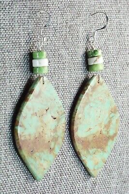 Turquoise & Sterling Silver Earrings - Lupe Lovato