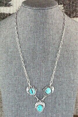 Turquoise & Sterling Silver Necklace - Roberta Begay
