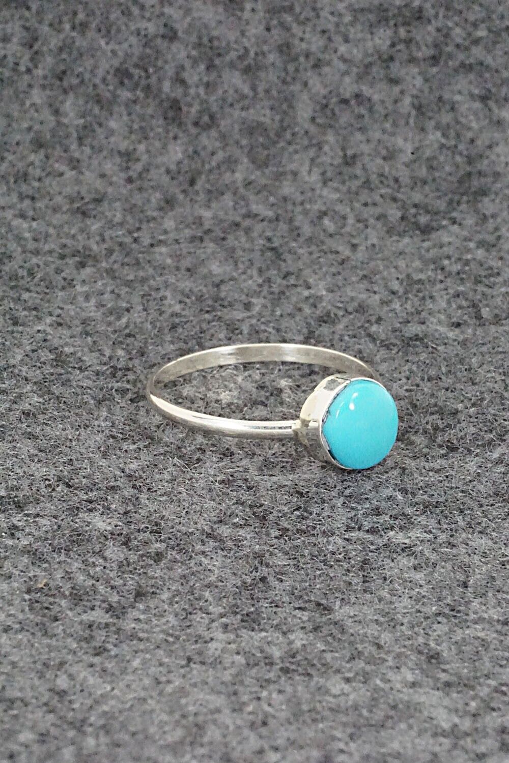 Turquoise & Sterling Silver Ring - Trista Slow - Size 6.5