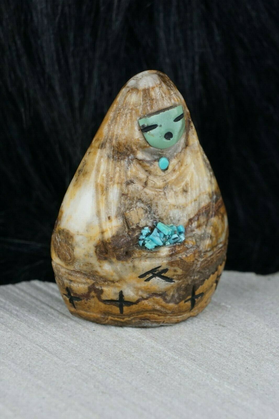 Corn Maiden Zuni Fetish Carving - Faye Quandelacy - High Lonesome Trading
