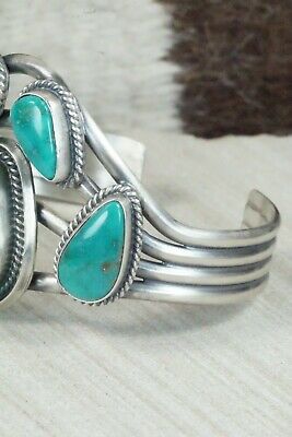 Turquoise & Sterling Silver Bracelet - Raymond Delgarito