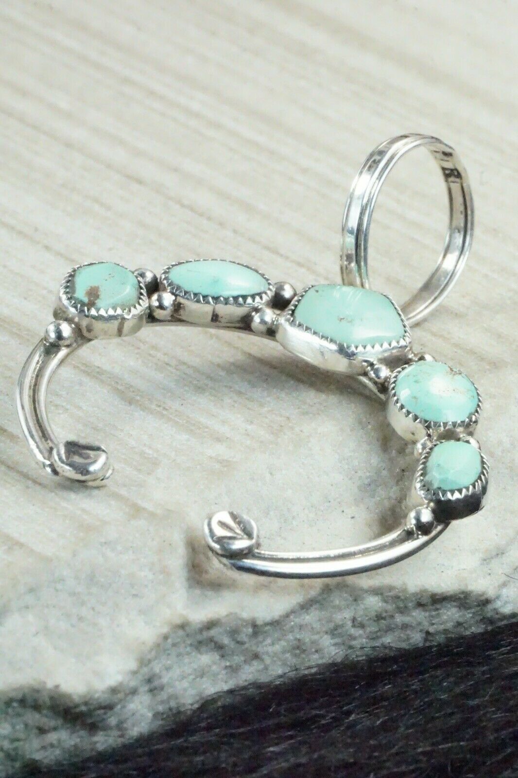 Turquoise and Sterling Silver Naja Pendant - Pricilla Reeder