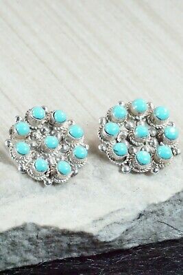 Turquoise & Sterling Silver Earrings - Terrance Panteah & Tammy Johnson