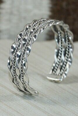 Navajo Sterling Silver Bracelet - Elaine Tahe