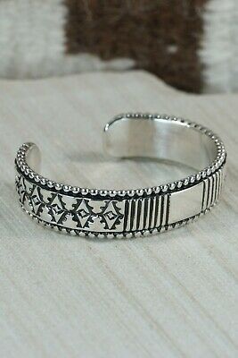 Navajo Sterling Silver Bracelet - Jonathan Nez