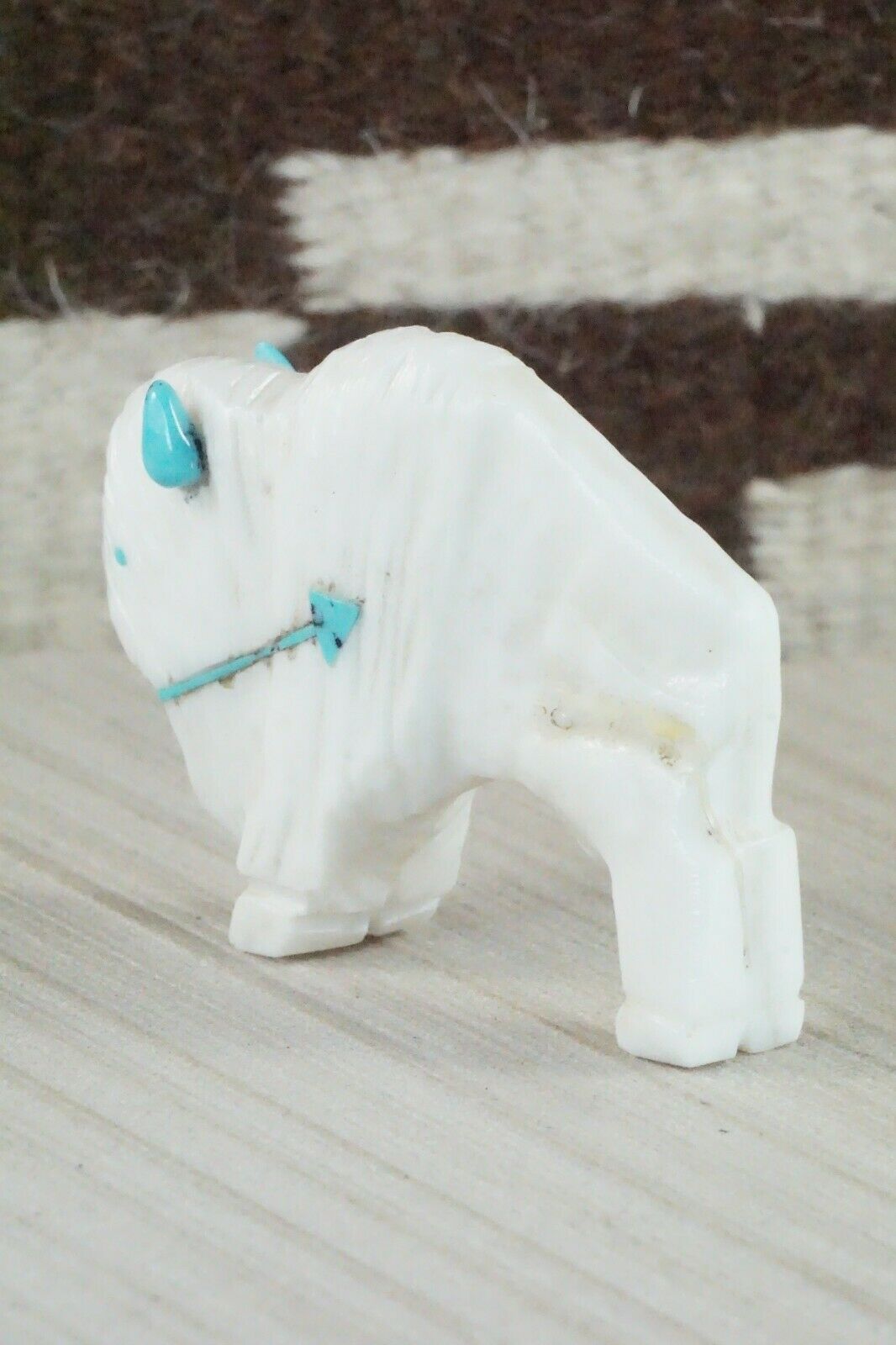 Buffalo Zuni Fetish Carving - Kevin Quam