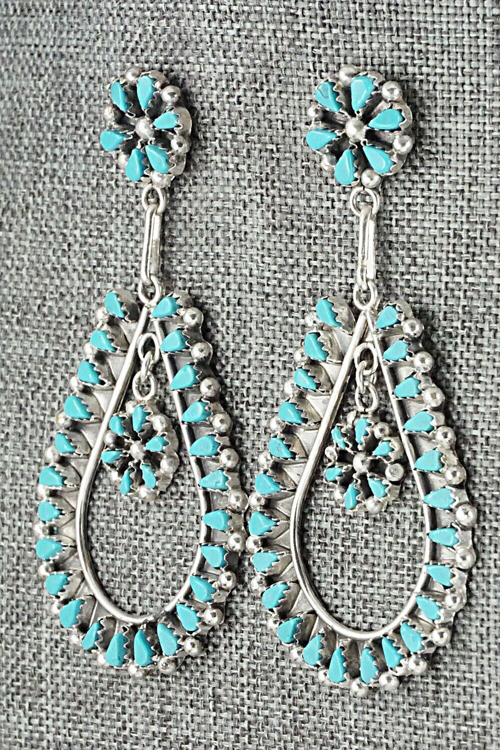 Turquoise & Sterling Silver Earrings - Tricia Leekity
