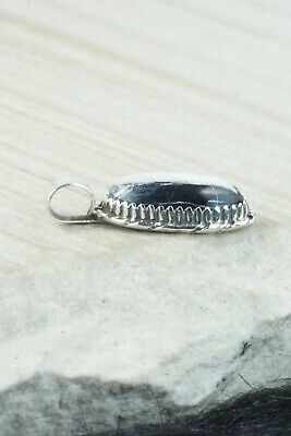White Buffalo & Sterling Silver Pendant - Alvin Joe