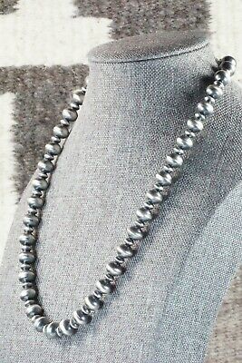 Sterling Silver Navajo Pearl Necklace - Preston Haley