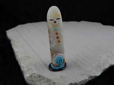 Corn Maiden Zuni Fetish Carving - Stuart Quandelacy - High Lonesome Trading