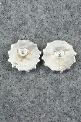 Turquoise & Sterling Silver Earrings - Lorencita Walela