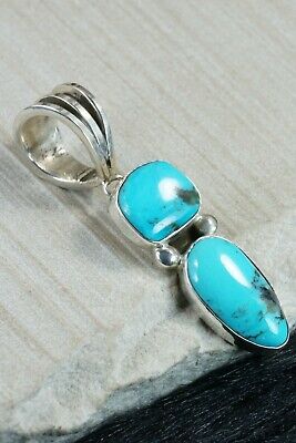 Navajo Turquoise and Sterling Silver Pendant - Rick Martinez