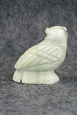 Owl Zuni Fetish Carving - Edison Bobelu