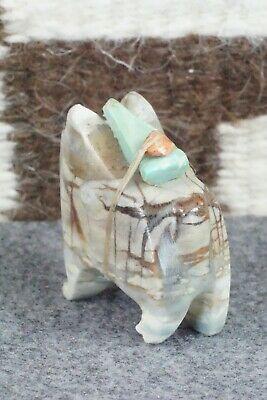 Bull Dog Zuni Fetish Carving - Taylor Gia - High Lonesome Trading