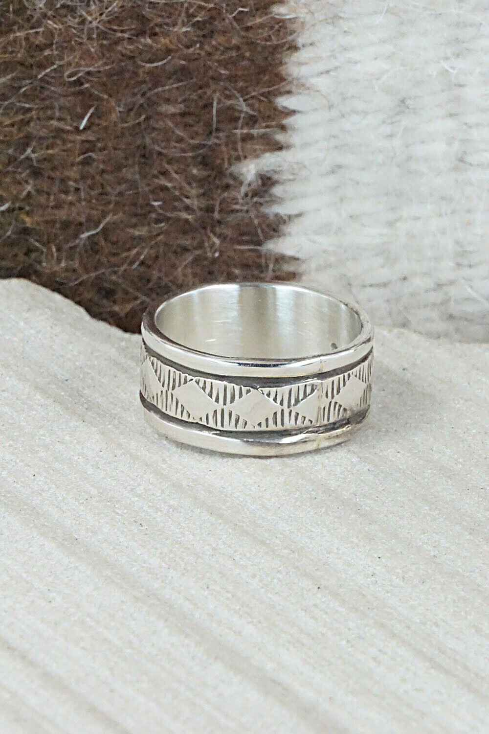 Sterling Silver Ring - Bruce Morgan - Size 9.5