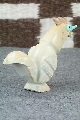 Rooster Zuni Fetish Carving - Enrike Leekya