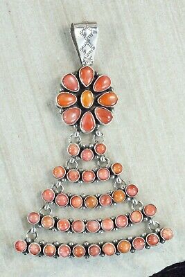 Spiny Oyster and Sterling Silver Pendant - Renelle Perry