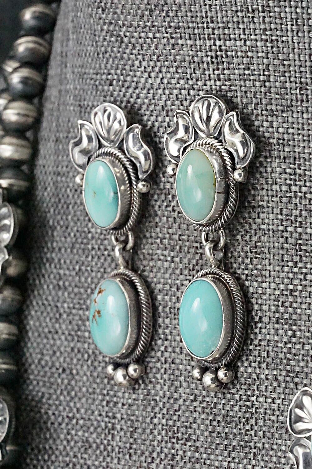 Turquoise & Sterling Silver Squash Blossom Set - Annie Haskie