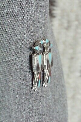 Multi Stone Inlay & Sterling Silver Earrings - Fabian Cellicion